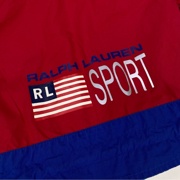 Ralph Lauren Other - Ralph Lauren Polo Sport Jacket Size 12M - 24M  L XL Colorblock Spell Out Flag